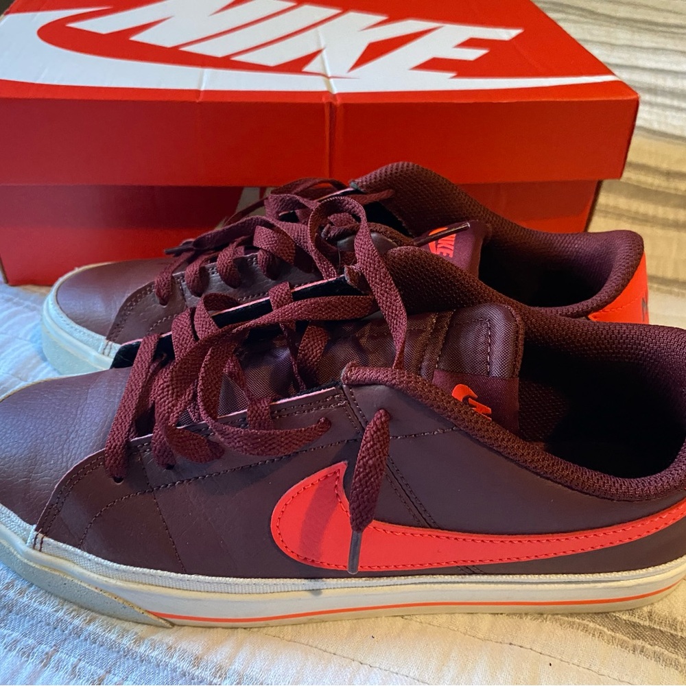 Nike court Legacy Maroon and Crimson Sneakers